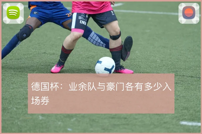 德国杯：业余队与豪门各有多少入场券